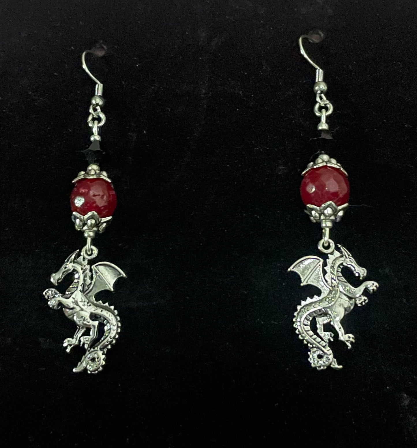 Gothic Dragon Earrings