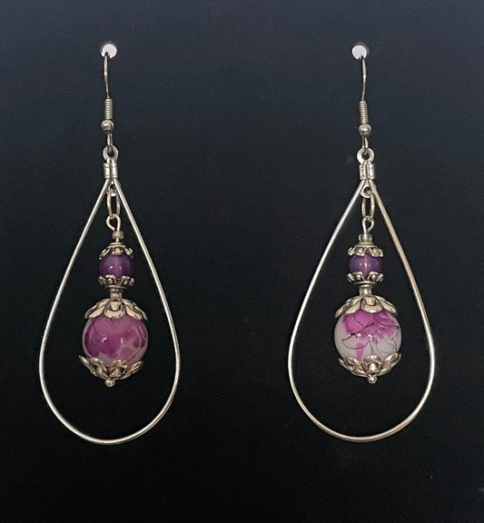 Framed Dangly Earrings