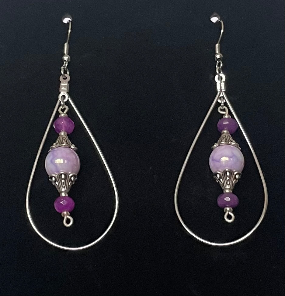Framed Dangly Earrings