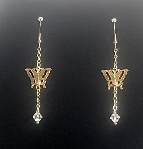 Chain Butterfly Earrings
