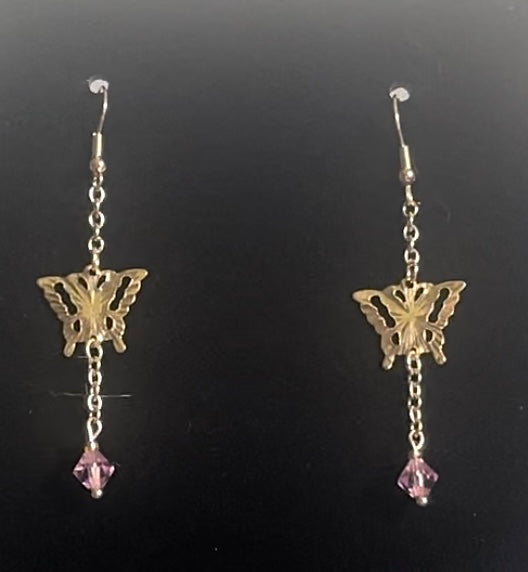 Chain Butterfly Earrings