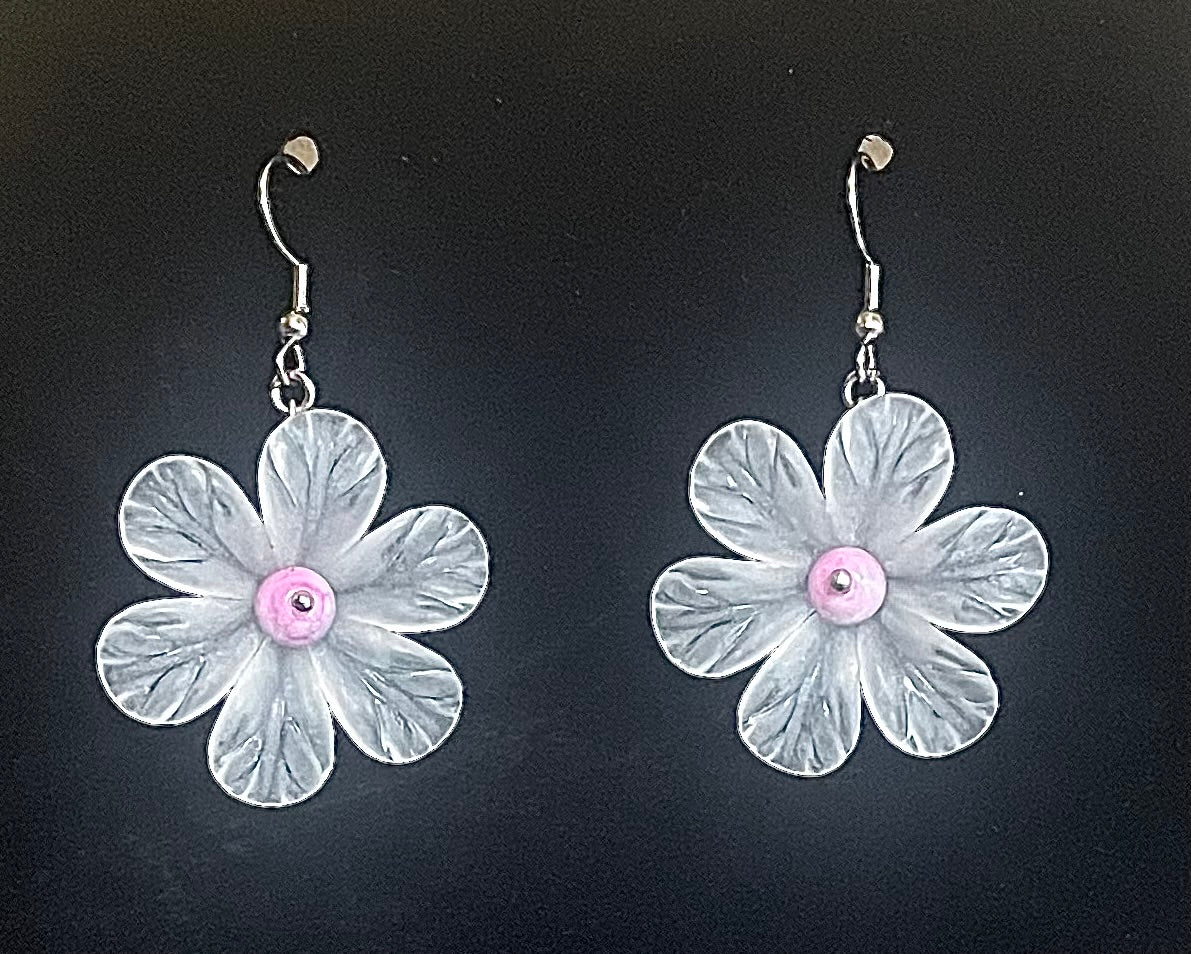 Glass Flower Earrings