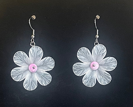 Glass Flower Earrings