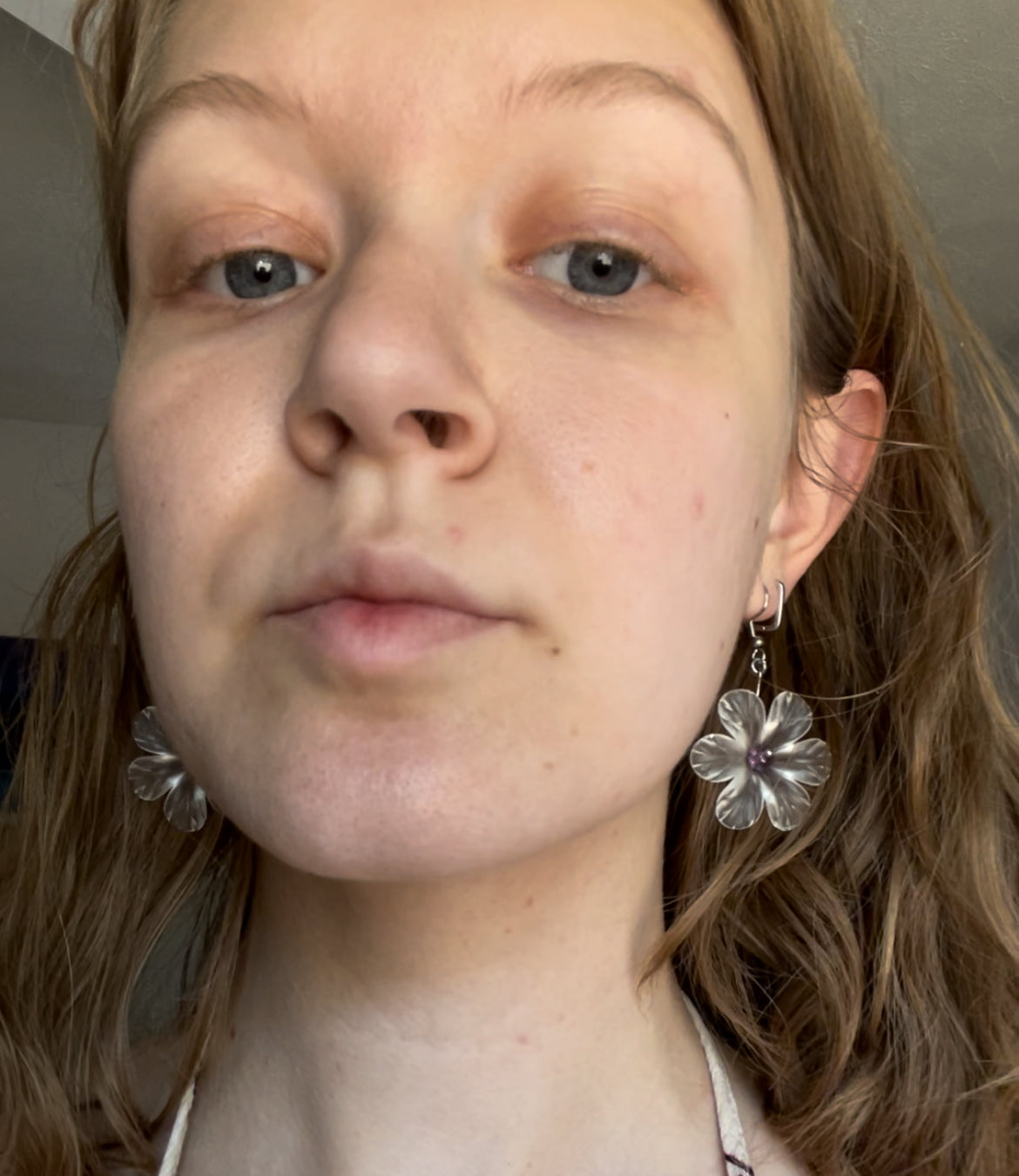 Glass Flower Earrings