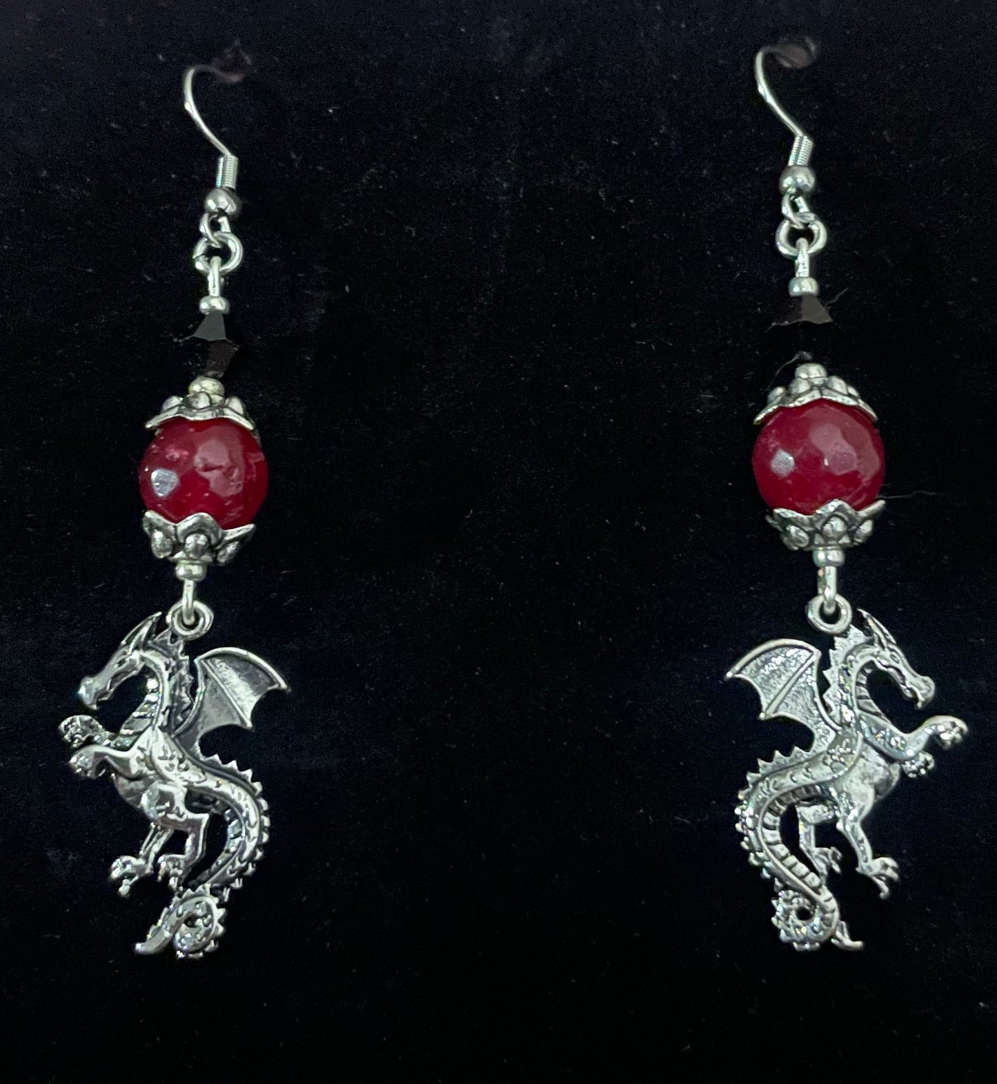 Gothic Dragon Earrings