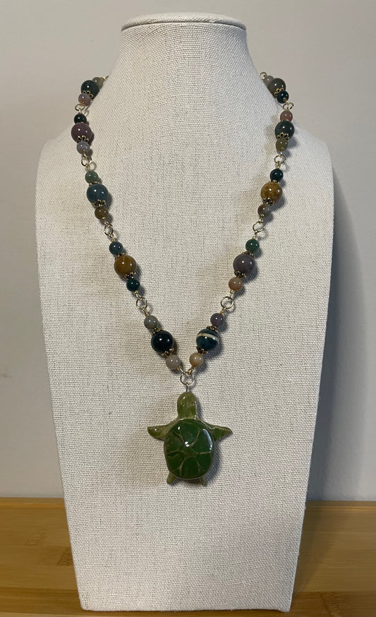 Ceramic Turtle Necklace