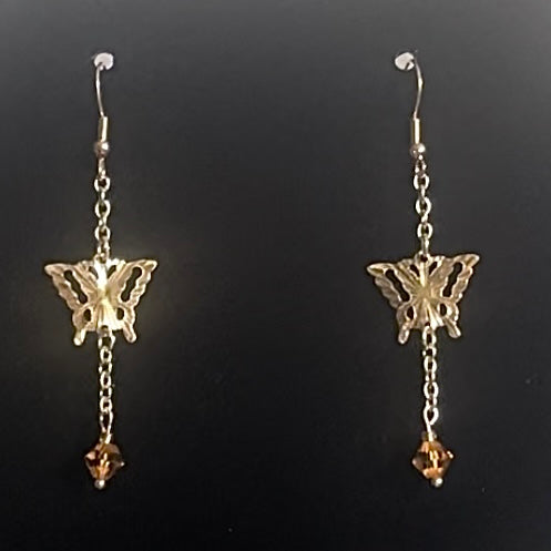 Chain Butterfly Earrings