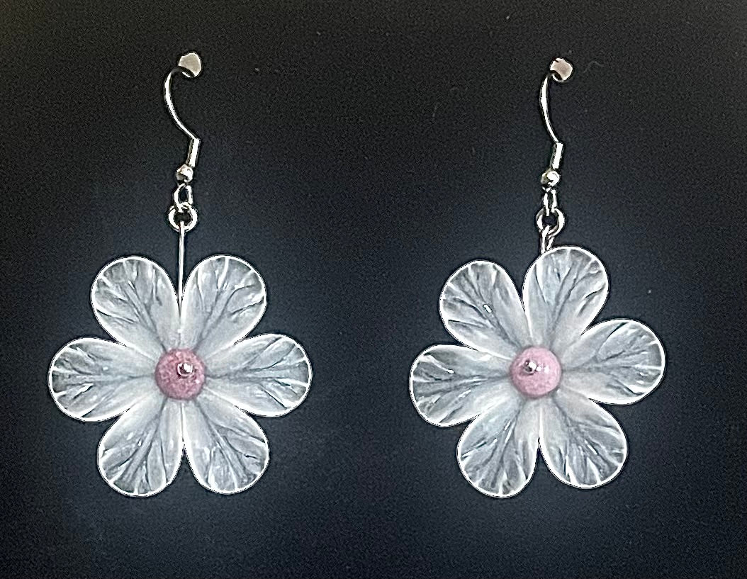 Glass Flower Earrings
