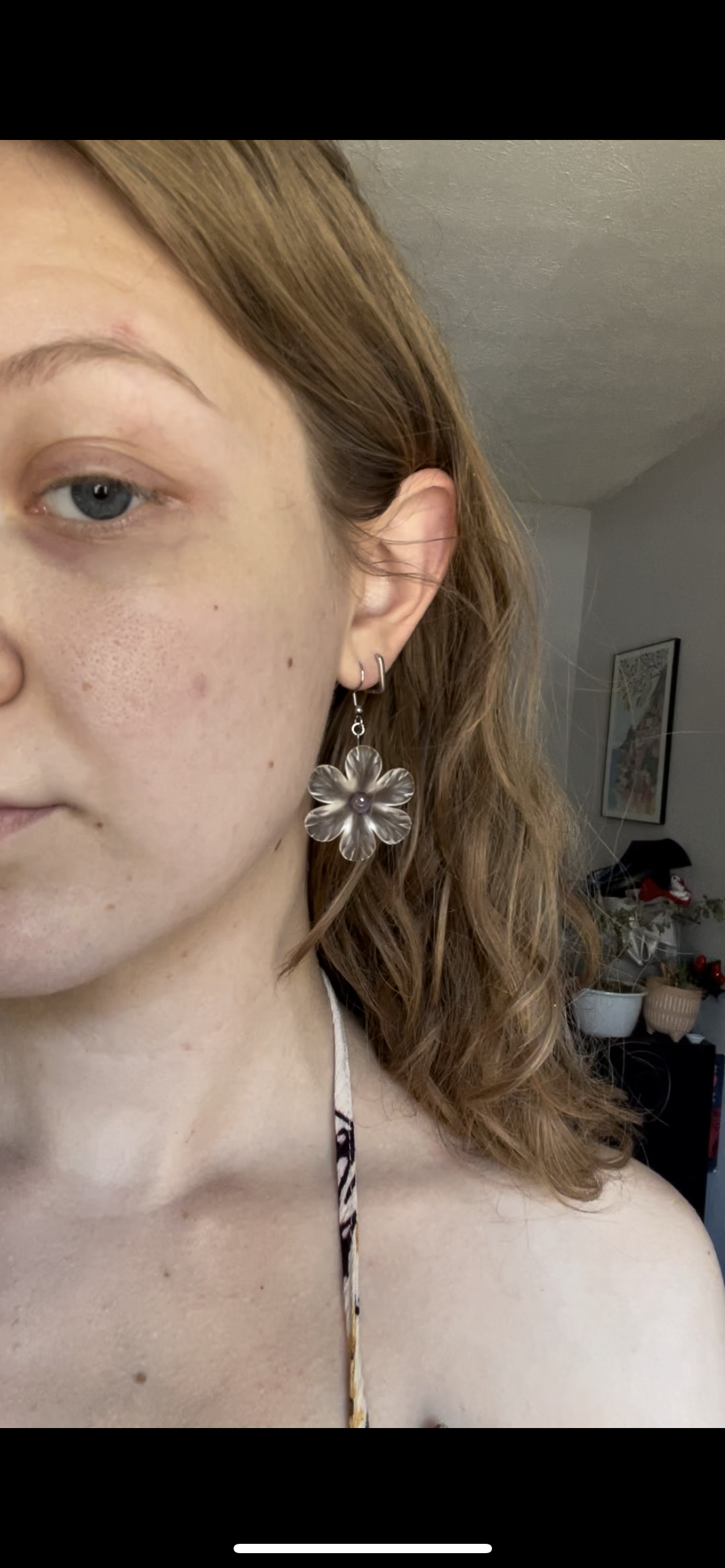 Glass Flower Earrings